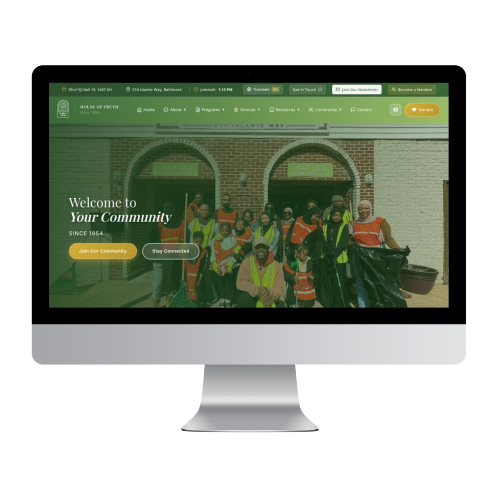Masjid Ul Haqq website screenshot